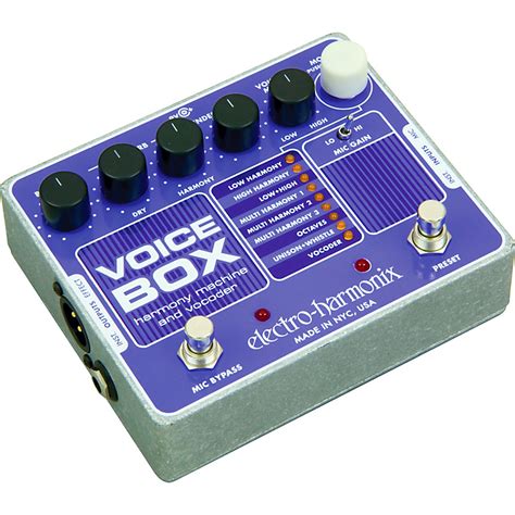 electro-harmonix voice box harmony vocoder pedal|Voice Box .